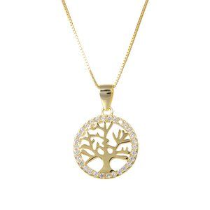 92.5 Solid Sterling Silver Cubic Zirconia Necklace